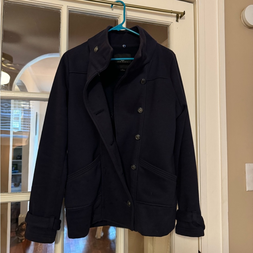 Eggplant trench coat. Size L but fits a small/medium.